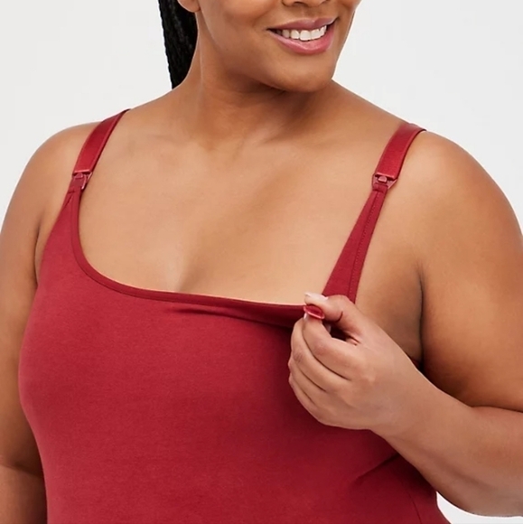 Torrid | MATERNITY NURSING CAMI - FOXY WINE - Picture 2 of 5
